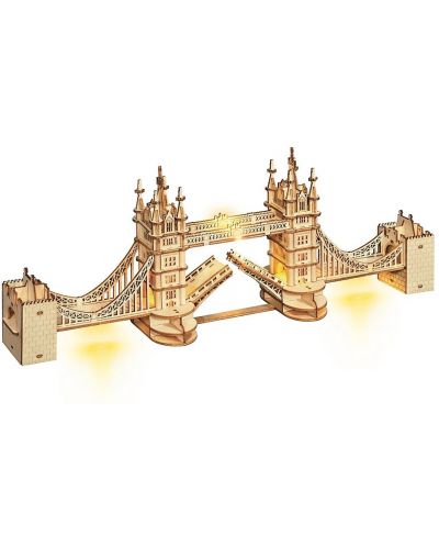 Ξύλινο 3D παζλ Robo Time 113 κομμάτια - Tower Bridge - 1